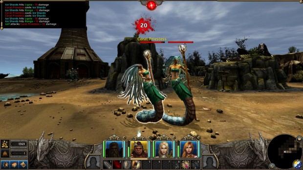 Vor dem Leuchtturm greifen Echsenmonster an. (Screenshots: Golem.de)