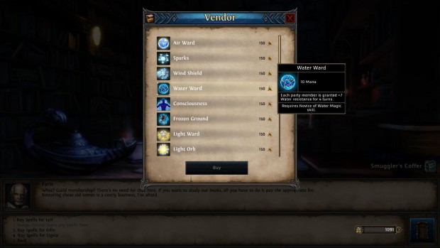 ... und neue Zaubersprüche kaufen.