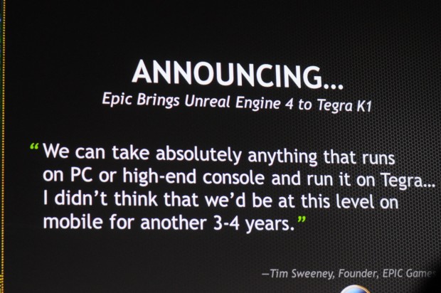 Nvidia stellt den Tegra K1 für Tablets und Smartphones vor. 