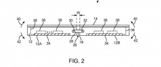 Plan liegendes Display (Bild: US-Patent- und Markenamt)