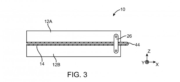 Zusammengeklapptes Display (Bild: US-Patent- und Markenamt)