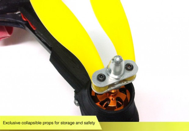 Einfaltbare Rotoren der Pocket-Drohne (Bild: Kickstarter)