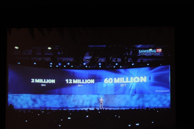 Samsungs CES-Veranstaltung zum Thema UHD-TVs (Stream: Samsung, Fotos: Nico Ernst/Golem.de)