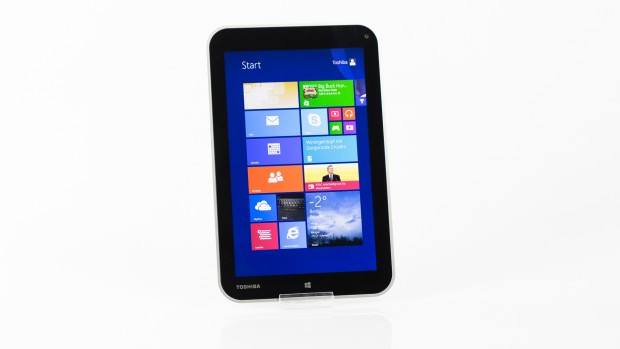 Das Toshiba Encore mit dem Modern-UI von Windows 8 (Bild: Tobias Költzsch/Golem.de)
