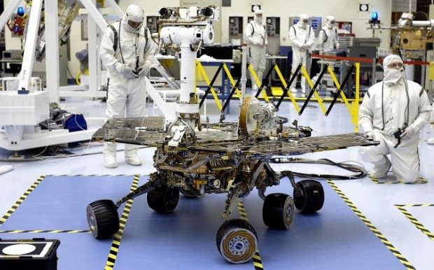 Der Rover Opportunity vor dem Start (Foto: Nasa)