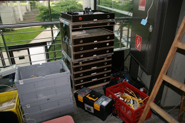 Das WLAN funktionierte wegen der geringen Teilnehmerzahl weitgehend problemlos. (Foto 2012: Jörg Thoma/Golem.de)