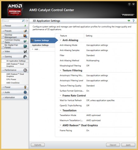 Frame Pacing ist automatisch eingeschaltet. (Screenshot: Marc Sauter/Golem.de)