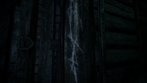 Kratzer verraten, wo Garret klettern darf. (Screenshot: Marc Sauter/Golem.de)