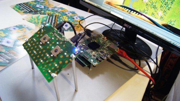 Der Platinen-Prototyp der Pyra (Bild: Michael Mrozek)