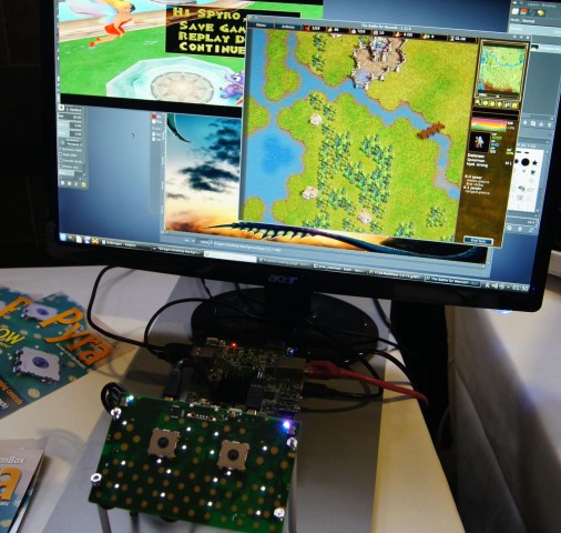 Der Platinen-Prototyp der Pyra (Bild: Michael Mrozek)