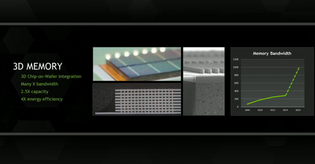 Links oben die Chipstapel für 3D-Memory. (Screenshot: Golem.de)