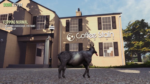 Goat Simulator (Bild: Marc Sauter/Golem.de)