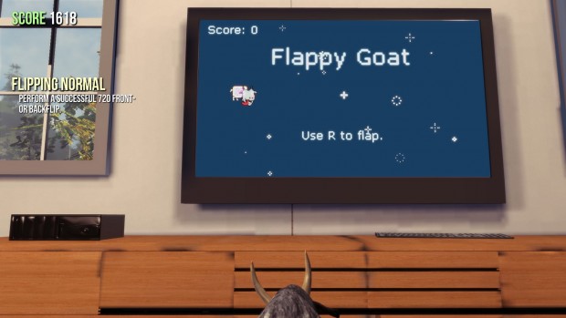 Goat Simulator (Bild: Marc Sauter/Golem.de)