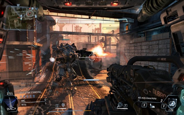 Titanisches Duell in einem Wüstenlevel (Screenshot: Golem.de)