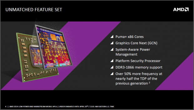 AMD stellt das Tablet-SoC Mullins vor. (Folien: AMD)