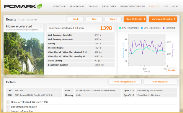 Einzelergebnisse und Daten des Mullins-Tablets (Screenshots: Golem.de)