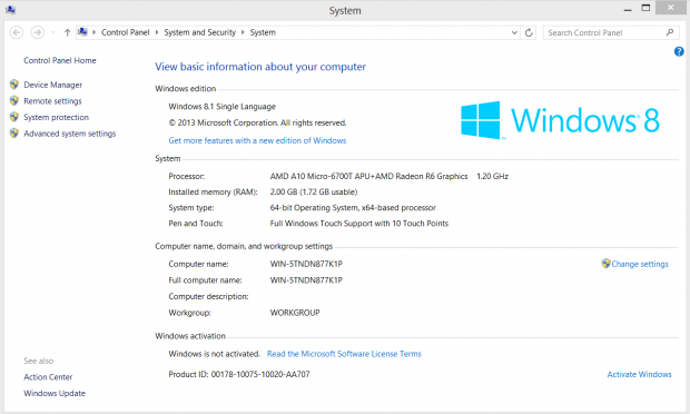 Einzelergebnisse und Daten des Mullins-Tablets (Screenshots: Golem.de)