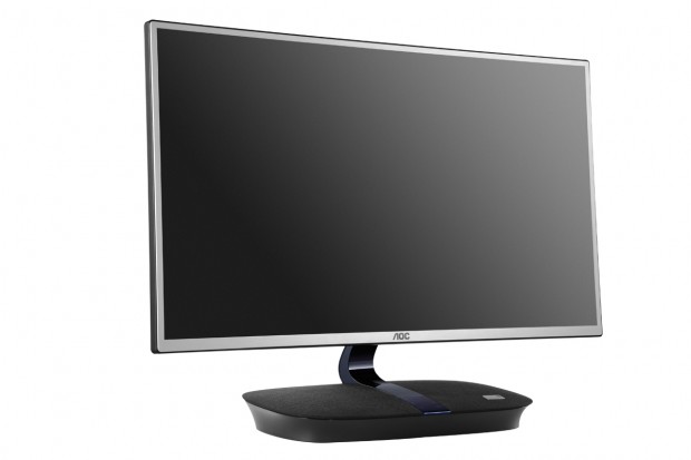 Der AOC i2473Pwy mit Onkyo-Boxen, Miracast und MHL. (Bilder: AOC)