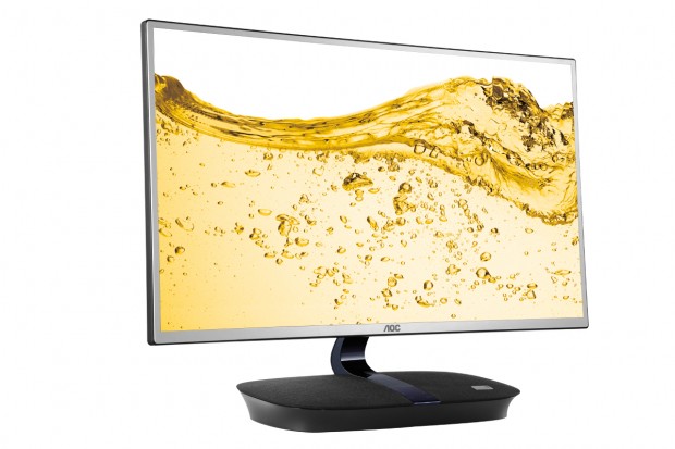 Der AOC i2473Pwy mit Onkyo-Boxen, Miracast und MHL. (Bilder: AOC)