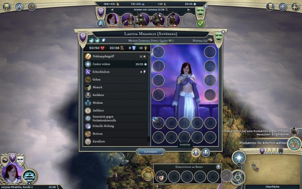 Mensch und Zauberer - eine von 36 m&ouml;glichen Heldenfiguren. (Screenshot: Golem.de)