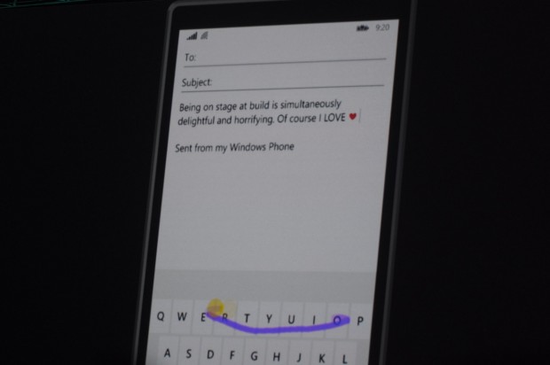 Die Tastatur unterstützt künftig Swype. (Bild: Andreas Sebayang/Golem.de)