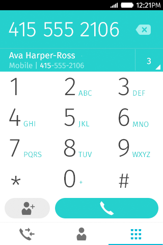 Neue Telefon-App von Firefox 2.0 (Bild: Mozilla)