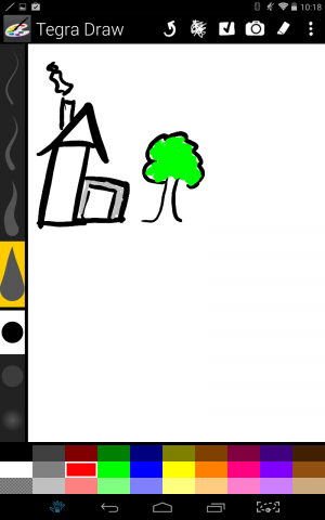 In der Zeichenapp können Kunstwerke entstehen. (Screenshot: Golem.de)