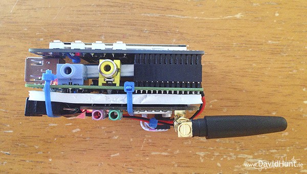 Das PiPhone (Bild: David Hunt)