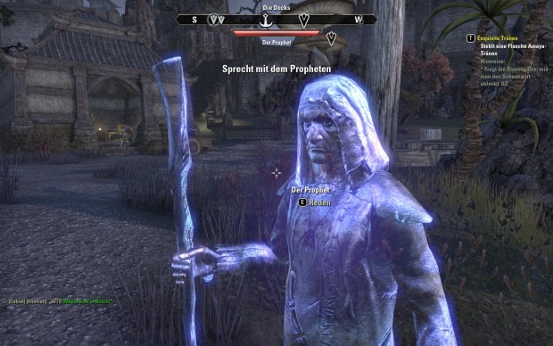 Der Prophet ist Teil der Haupthandlung und unterstützt den Spieler im Kampf gegen das Böse. (Screenshot: Golem.de)