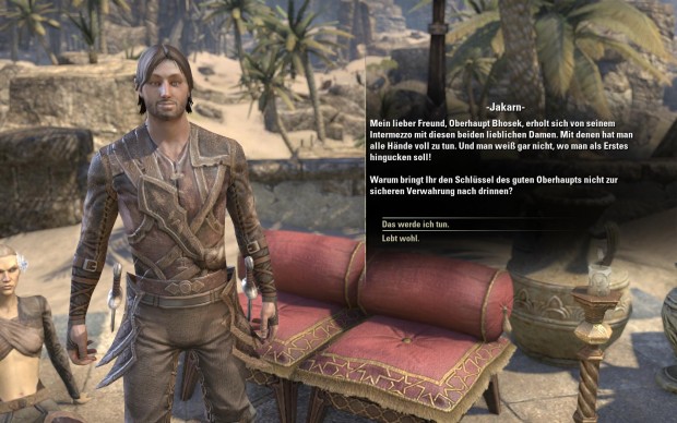 Mit einigen NPCs hat es der Spieler etwas länger zu tun. (Screenshot: Golem.de)