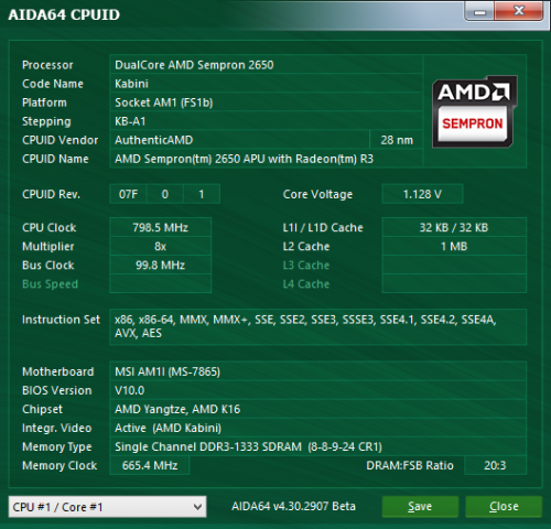 Sempron 2650 im Überblick (Screenshot: Marc Sauter/Golem.de)