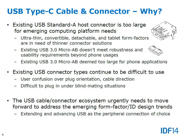 USB 3.1 Typ C soll legt den Fokus auf mobile Geräte. (Bild: Intel)