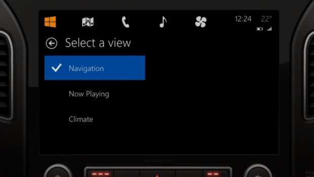 Microsoft-Konzept "Windows in the car" (Bild: Microsoft)