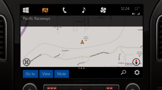 Microsoft-Konzept "Windows in the car" (Bild: Microsoft)