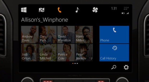 Microsoft-Konzept "Windows in the car" (Bild: Microsoft)