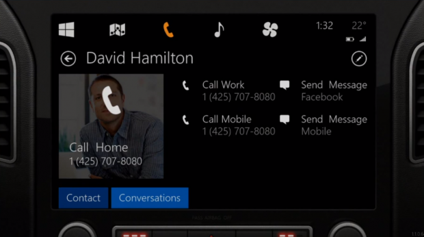 Microsoft-Konzept "Windows in the car" (Bild: Microsoft)