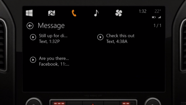 Microsoft-Konzept "Windows in the car" (Bild: Microsoft)
