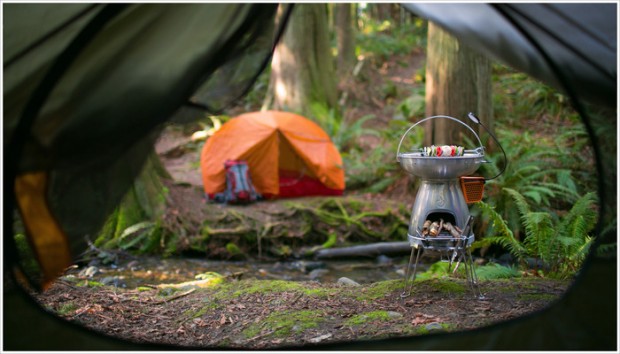 Biolite Basecamp Stove (Bild: Kickstarter)
