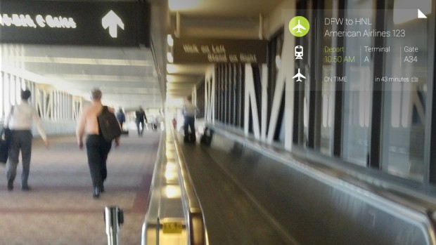 Google Glass mit Tripit (Bild: Google)