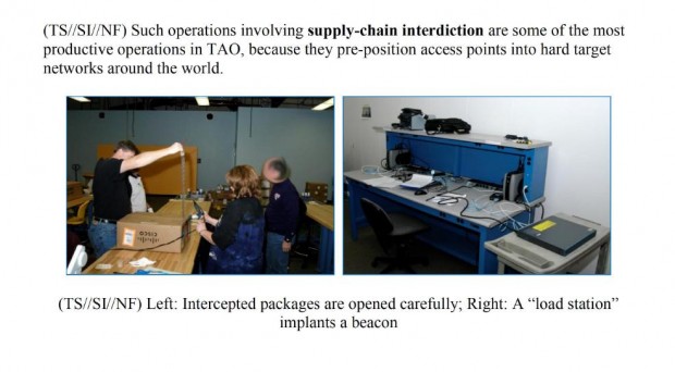 Die NSA fängt Cisco-Router ab und implantiert Spähprogramme.