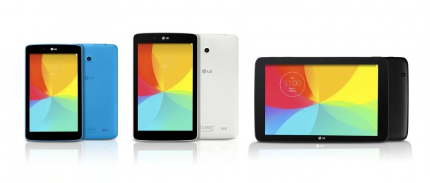 LGs neue Tablets haben Displaygrößen von 7, 8 und 10.1 Zoll. (Bild: LG)