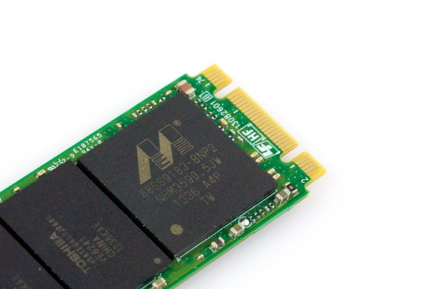 Der Marvell-88SS9183-Controller der Plextor M6E. (Bild: Michael Wieczorek/Golem.de)