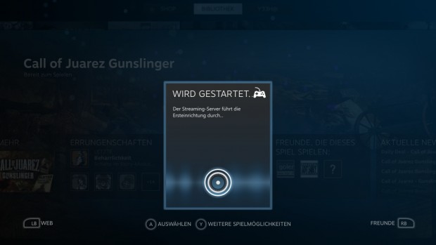 Die Ersteinrichtung ... (Screenshot: Marc Sauter/Golem.de)