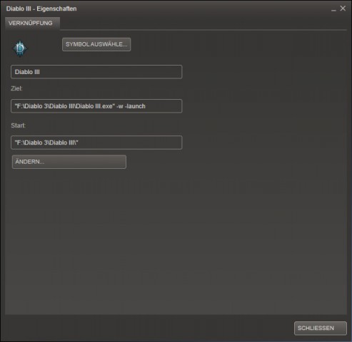 Das Rollenspiel muss ohne Launcher im Fenster starten. (Screenshot: Marc Sauter/Golem.de)