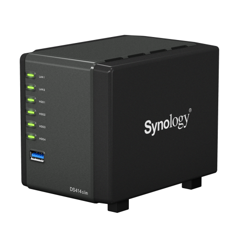 Die Diskstation DS414slim ist vergleichsweise klein. (Bild: Synology)
