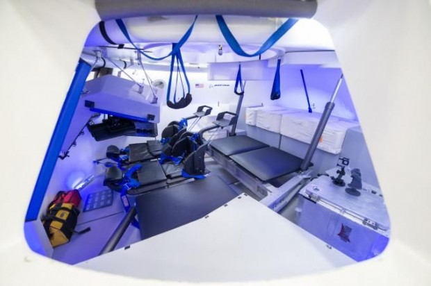 Im CST-100-Prototypen geht es spartanischer zu. (Bild: Boeing)
