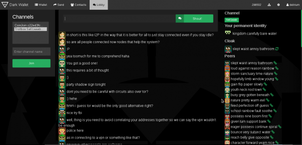 Das integrierte Chatprogramm