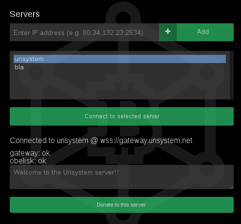 Der Zugang zum Testnetz