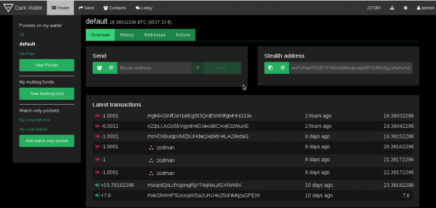Die Transaktionsübersicht