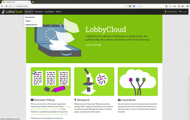 In Lobbycloud sollen... (Screenshots: Golem.de)